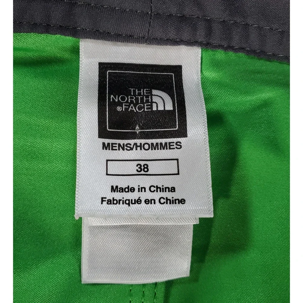Mens North Face Green Board Shorts Size 38 Swim Trunks Surfer‎ Beach Non Lined